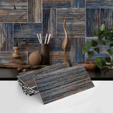 PE Foam Tile Stickers with Fashion Texture Waterproof Self Adhesive Easy to Clean Perfect for Kitchen Backsplash Bathroom Walls and Stair Steps